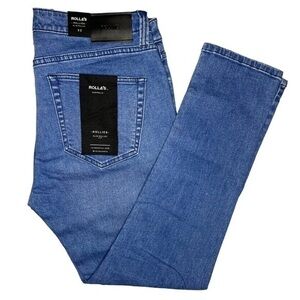 NWT $99 ROLLA'S Rollies slim rolled fit - bold blue, men’s size 32 x 32